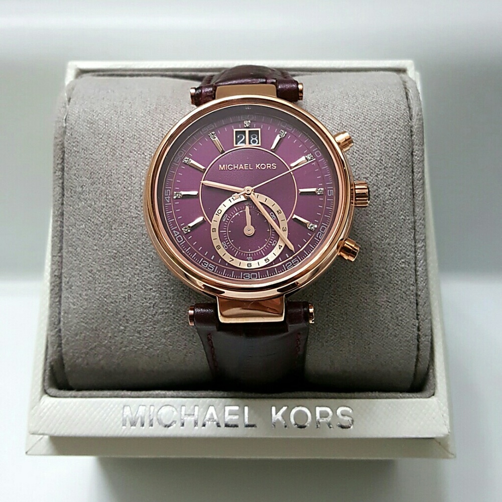 NWT Michael Kors Sawyer Chronograph Watch